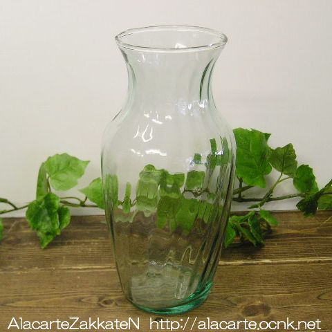 グリーンガラス花瓶：：アンティーク＆レトロ - 雑貨 -【garitto】