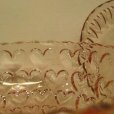 画像2: ピンクガラススープ碗皿　ハート：：昭和レトロ (2)