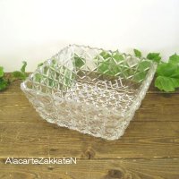 レトロ角皿鉢/菱C：：昭和レトロ　