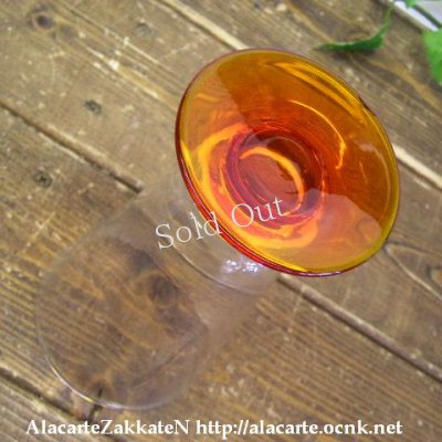 画像3: 《ウラン入りガラス》レトロピルスナー・橙：：昭和レトロ