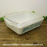 OLD PYREX リフリッジレーターAmishuButterPrint：：Vintage&Collectible&Antique