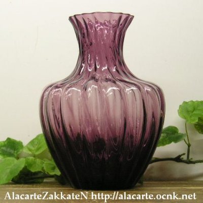 画像5: 花瓶紫ガラス：：昭和レトロ