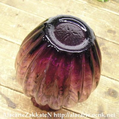 画像3: 花瓶紫ガラス：：昭和レトロ
