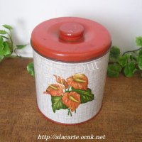 Tin: Decoware Red Peace Lily, 1950s