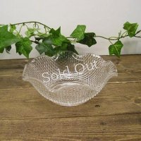 レトロガラス小鉢・花型：：昭和レトロ