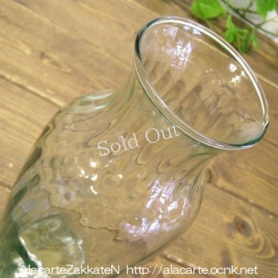 画像3: グリーンガラス花瓶：：アンティーク＆レトロ